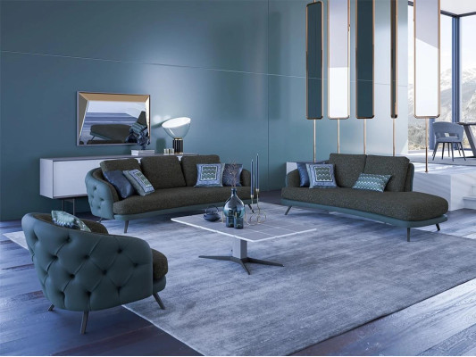Modern Möbel Chesterfield Polstermöbel Wohnzimmer Sofagarnitur 4tlg Einrichtung