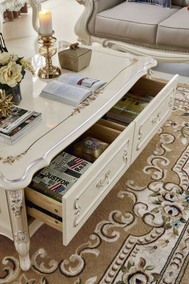 Barock Rokoko Couchtisch Tisch Wohnzimmer Tische Klassischer Holz