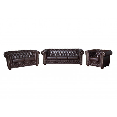 Chesterfield Ledersofa Sofagarnitur Sofa Couch Polster Sitz Sofas Garnituren Neu