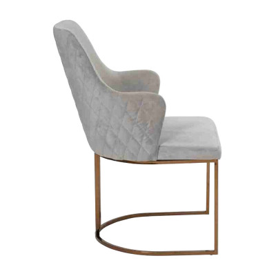 Modern Esszimmerstuhl Küchenstühle Luxus Design 2x Stühle Lehnstühle Grau Neu