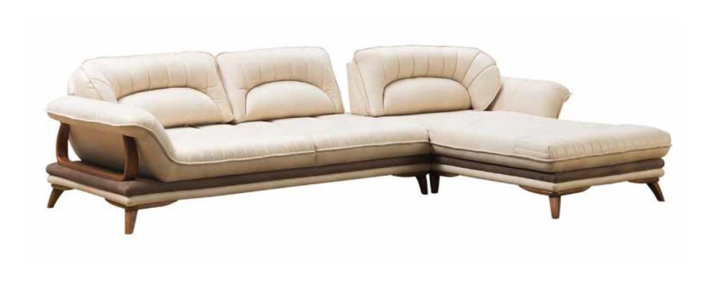 Wohnzimmer Textil L-Form Sofas Weiß Ecksofa Polstermöbel Eckgarnitur
