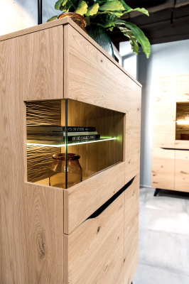 Luxus Vitrine Holz Designer Schrank Vitrinen Schränke Regale 108,8 x 57,3cm Neu