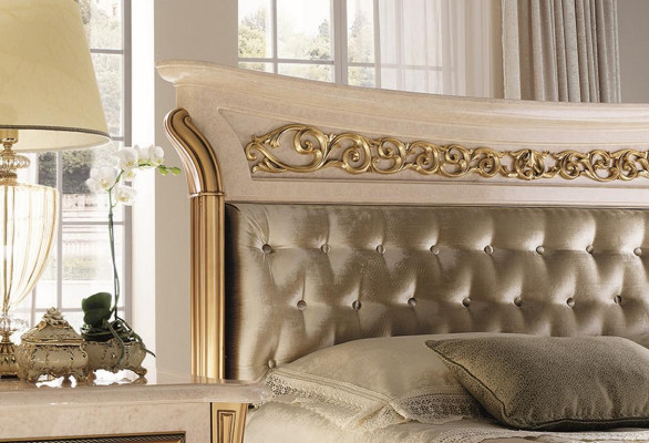 Klassisch Designer Holz Bett Schlafzimmer Edles Polster Möbel Doppel Betten Neu