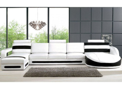 Wohnlandschaft Sofa mit USB Ecksofa Eckcouch Polster Garnitur Eck Ecke Sofas Neu