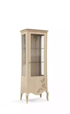 Italienische Luxus Möbel Vitrine Wohnzimmer Glas Designer Schrank Neu