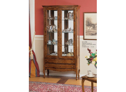 Vitrine Italienische Luxus Möbel Vitrinen Anrichte Schrank Glas Design Schränke