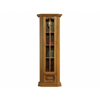 Landhaus Hochschrank Vitrine Schrank Holz Glas Schrank Vitrinen Schränke